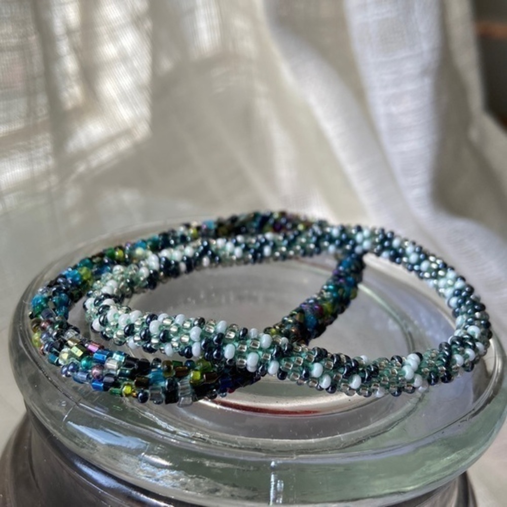 Two Roll-On Beaded Bracelets